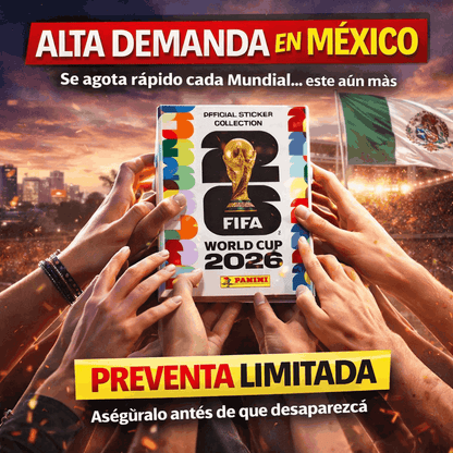 PACK INICIAL MUNDIAL 2026 - Álbum Pasta Suave + 4 Cajas Blister (10 sobres) PREVENTA