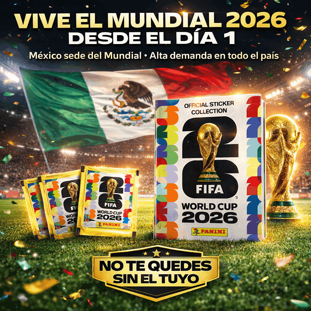 PACK INICIAL MUNDIAL 2026 - Álbum Pasta Suave + 4 Cajas Blister (10 sobres) PREVENTA